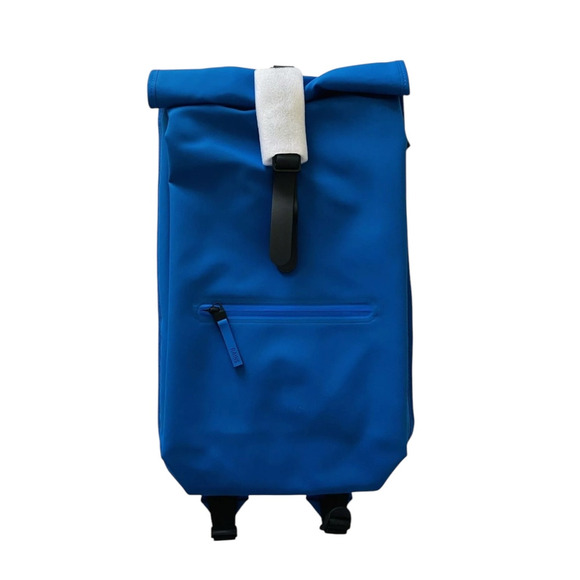 NWT! Rains Rolltop Rucksack W3 in Blue Waves - Unisex - Picture 3 of 8